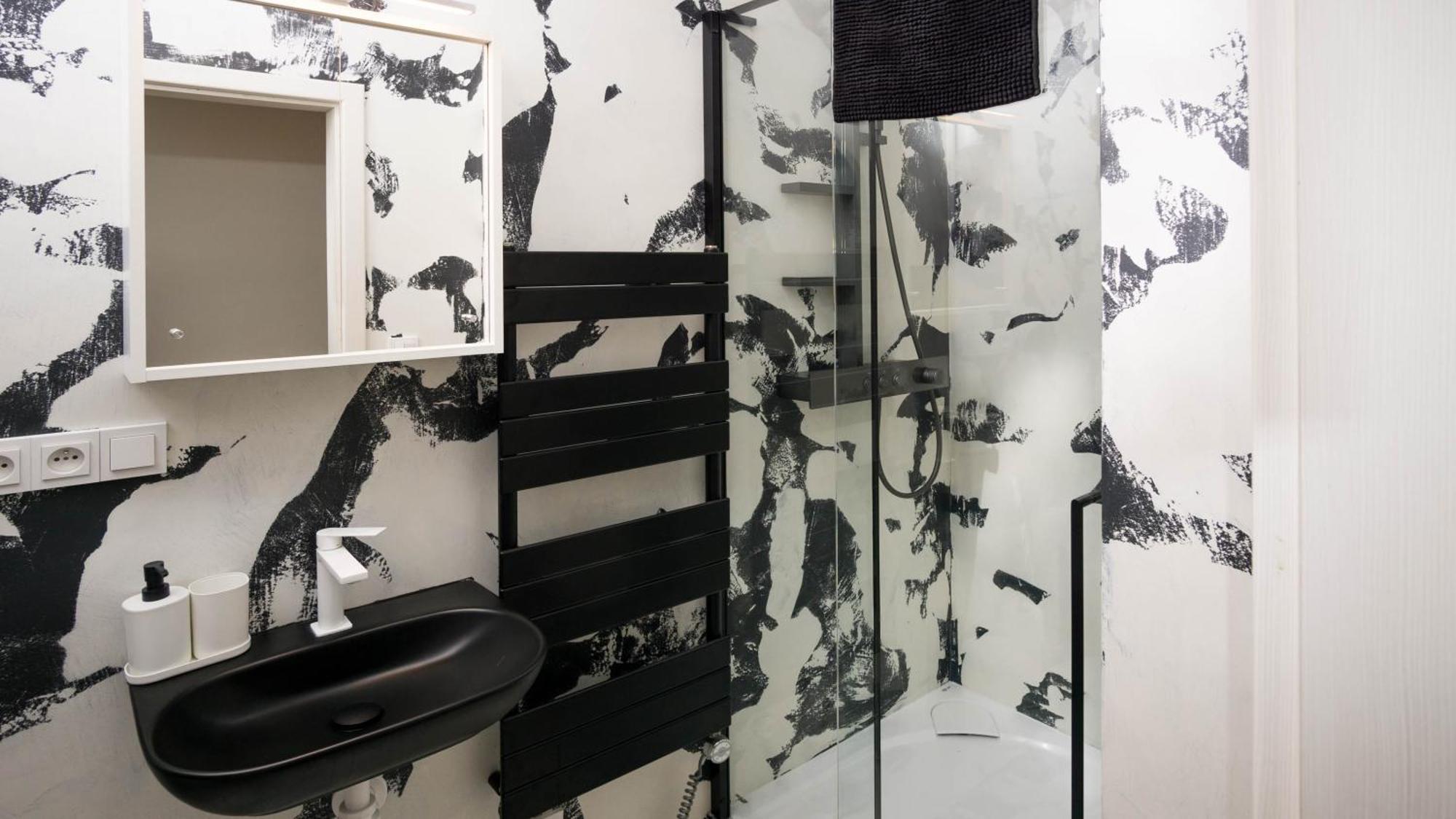 Black & White Apartment Prague By Wenceslas Square And Muzeum Dış mekan fotoğraf