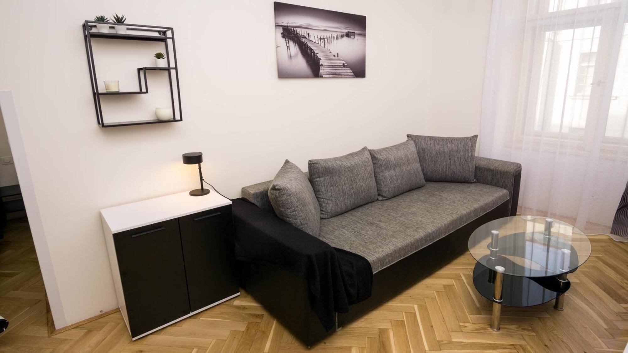 Black & White Apartment Prague By Wenceslas Square And Muzeum Oda fotoğraf